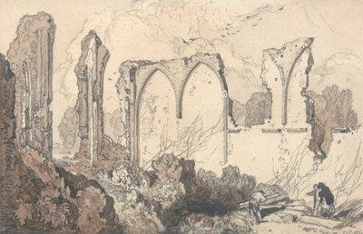 Ruin behind the Free School, Thetford, Suffolk by John Sell Cotman
