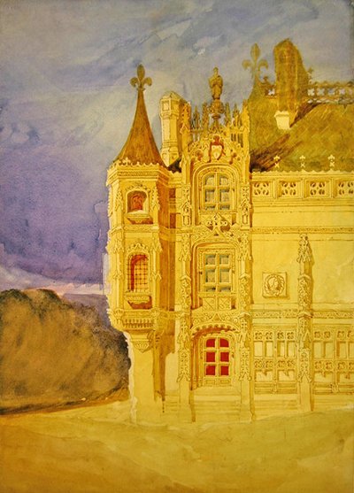 The Abbatial House of the Abbey of St. Ouen at Rouen by John Sell Cotman