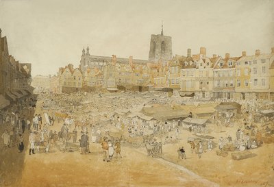 The Market Place, Norwich by John Sell Cotman
