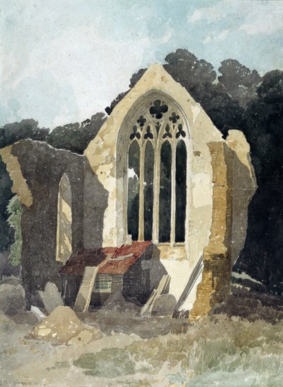 The Refectory at Walsingham Priory by John Sell Cotman