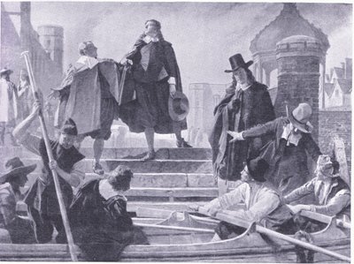 Flight of the five members by John Seymour Lucas