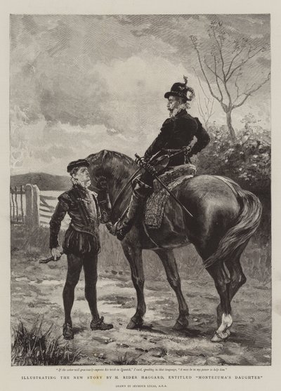 Illustrating the New Story by H Rider Haggard, Entitled Montezuma