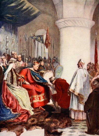 William granting a charter to the City of London, illustration from 