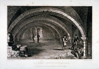 Interior view of the crypt, St Saviour