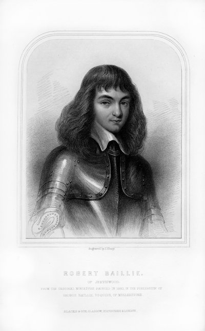 Robert Baillie, Scottish Historical Writer and Professor of Divinity by John Shury