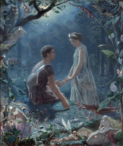 Lysander and Hermia, A Midsummer Night