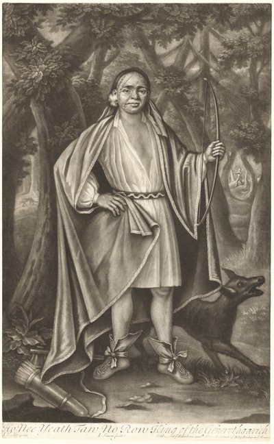 Ho Nee Yeath Taw No Row, King of the Generethgarick by John Simon after John Verelst