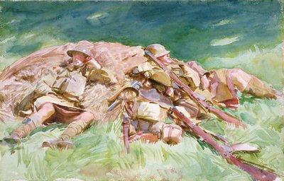 Highlanders Resting at the Front, 1918 by John Singer Sargent