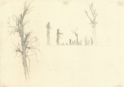 Devastated Trees (detail) by John Singer Sargent