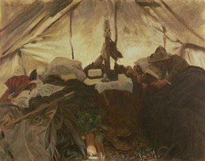 Inside a Tent in the Canadian Rockies, 1916 by John Singer Sargent