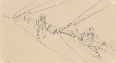 Men on a Spar by John Singer Sargent