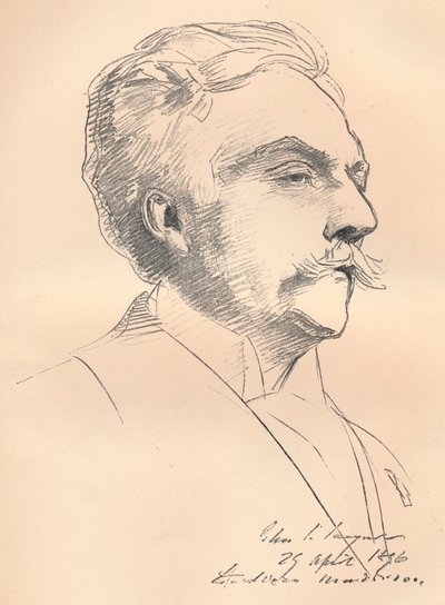 Portrait-Sketch of M. Gabriel Faure, c1889 by John Singer Sargent