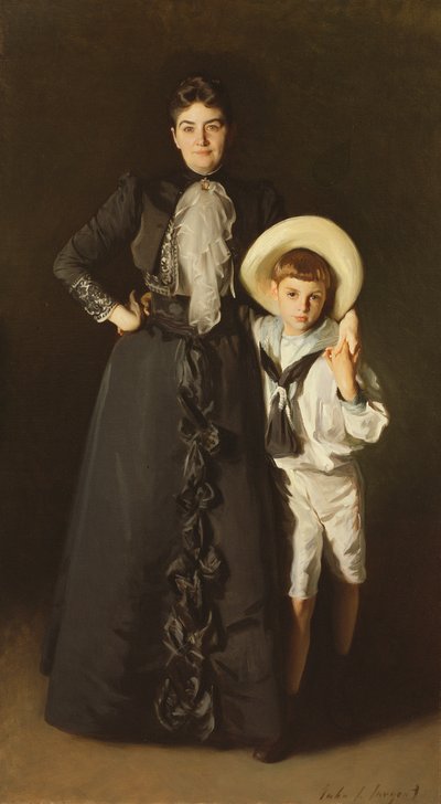 Portrait of Mrs. Edward L. Davis and her Son, Livingston Davis by John Singer Sargent