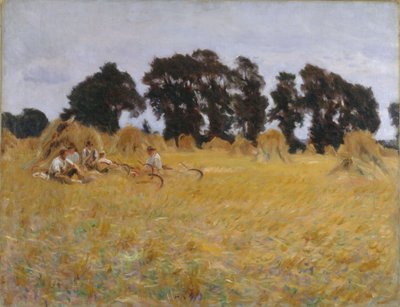Reapers Resting in a Wheat Field by John Singer Sargent