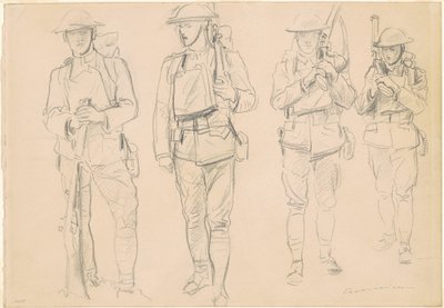 Studies for "Entering the War" by John Singer Sargent