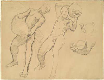 Studies of Notus for The Winds by John Singer Sargent