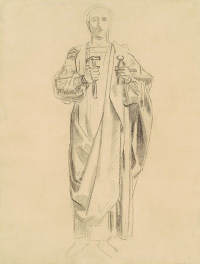 Study for Dogma of the Redemption: Frieze of Angels (recto), 1895-1903 by John Singer Sargent