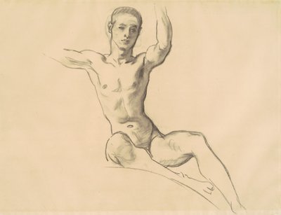 Study for Figure Above Music, 1919-1920 by John Singer Sargent