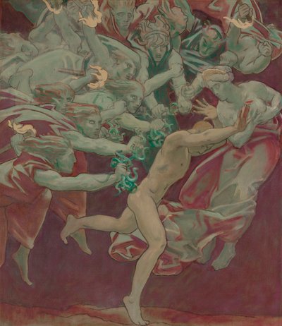 Study for the Museum of Fine Arts, Boston, Murals: Orestes and the Furies by John Singer Sargent