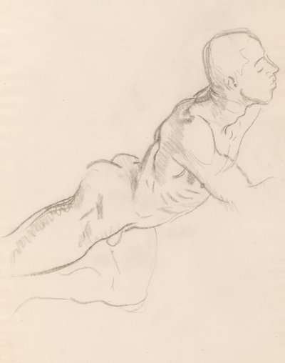 Study of Eros for Eros and Psyche, relief decoration, Rotunda, Museum of Fine Arts, Boston by John Singer Sargent