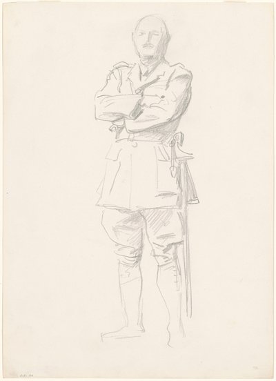 Study of General Louis Botha for "General Officers of World War I" by John Singer Sargent