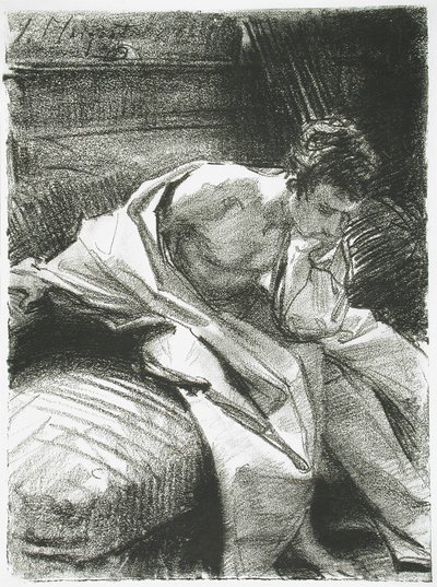 Study of a Young Man Seated by John Singer Sargent