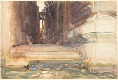 The Calle della Rosa with the Monte di Pietà, Venice by John Singer Sargent