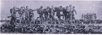 The Dressing Station. Casualties from Mustard Gas by John Singer Sargent