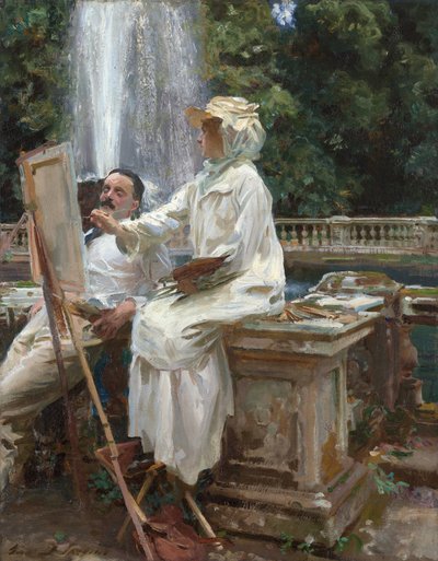 The Fountain, Villa Torlonia, Frascati, Italy by John Singer Sargent