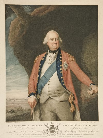 The Most Noble Charles Marquis Cornwallis, pub. 1798 by John Singleton (after) Copley