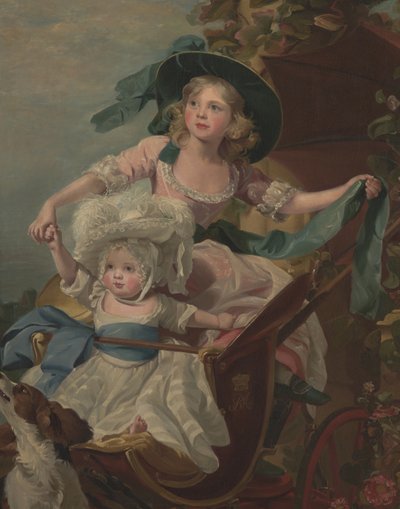 Two Princesses, Sophia and Amelia, Daughters of His Majesty, King George III by John Singleton (after) Copley