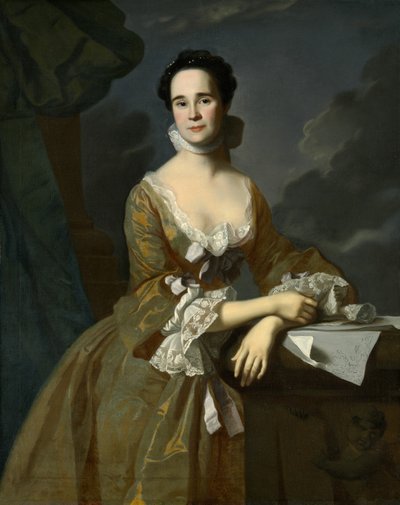 Mrs. Daniel Hubbard Mary Greene by John Singleton Copley