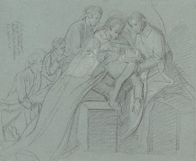 Study for the Central Group in the Death of Earl of Chatham by John Singleton Copley