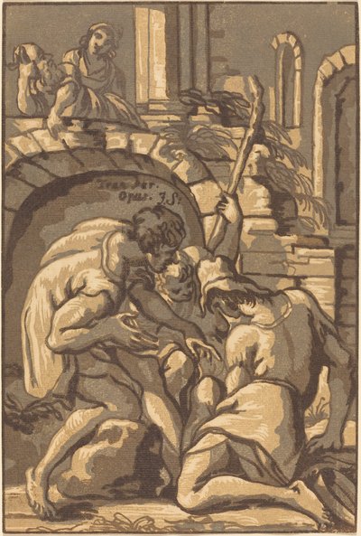 Two Shepherds and a Boy by John Skippe