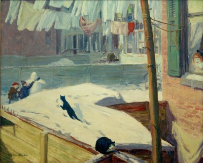 Backyards, Greenwich Village by John French Sloan