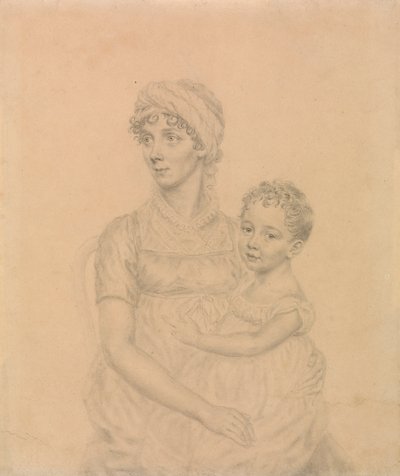 Lady Wigram with Her Infant Son, William Pitt Wigram by John Smart