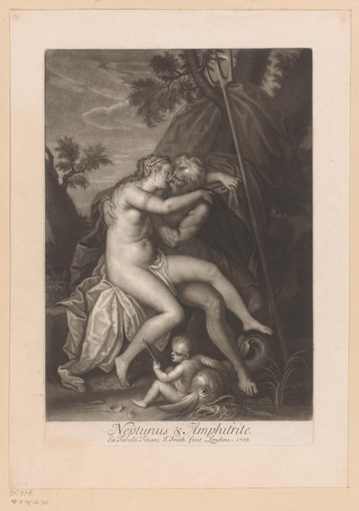 Neptune and Amphitrite Kissing (Love Affairs of the Gods) by John Smith