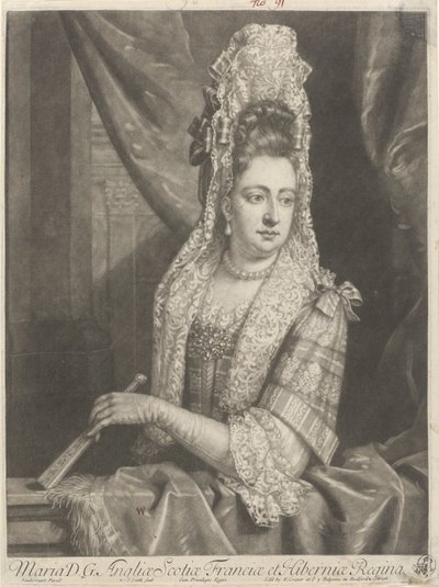 Portrait of Mary II Stuart by John Smith