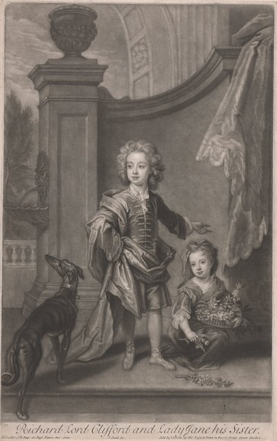 Richard, Lord Clifford (1695-1753) and His Sister, Lady Jane Boyle (d. 1780) by John Smith