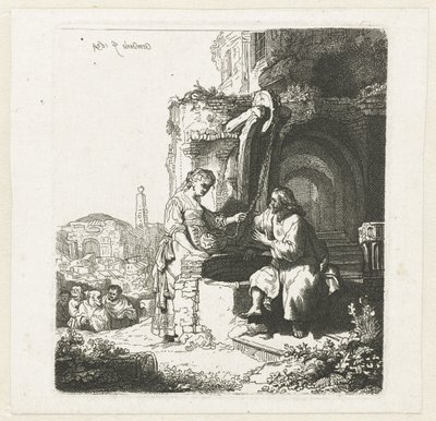 Christ and the woman of Samaria among ruins by John Smith of Chichester