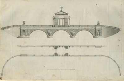 Chillington Park - Proposed Bridge by John Soane