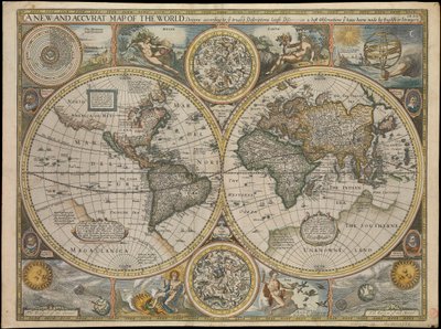 A New and Accurate Map of the World by John Speed