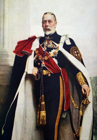 Portrait of George V, Sovereign of Order of Garter by John St. Helier (after) Lander