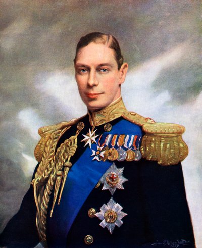 Coronation Portrait of King George VI in 1937 by John St. Helier Lander