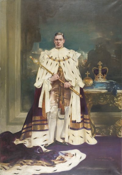Portrait of H.M. King George VI by John St. Helier Lander