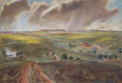 Spring Shower (Western Kansas Landscape) by John Steuart Curry