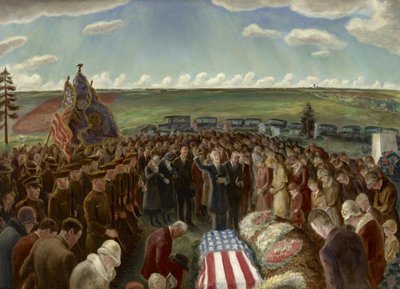 The Return of Private Davis from the Argonne by John Steuart Curry