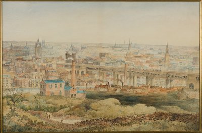 Newcastle upon Tyne from Windmill Hills, Gateshead by John Storey