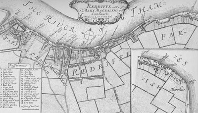 A Plan of Rotherhithe by John Stow