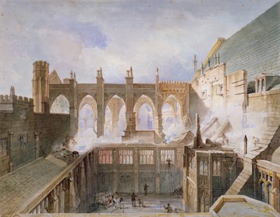 View of the destruction of St Stephen